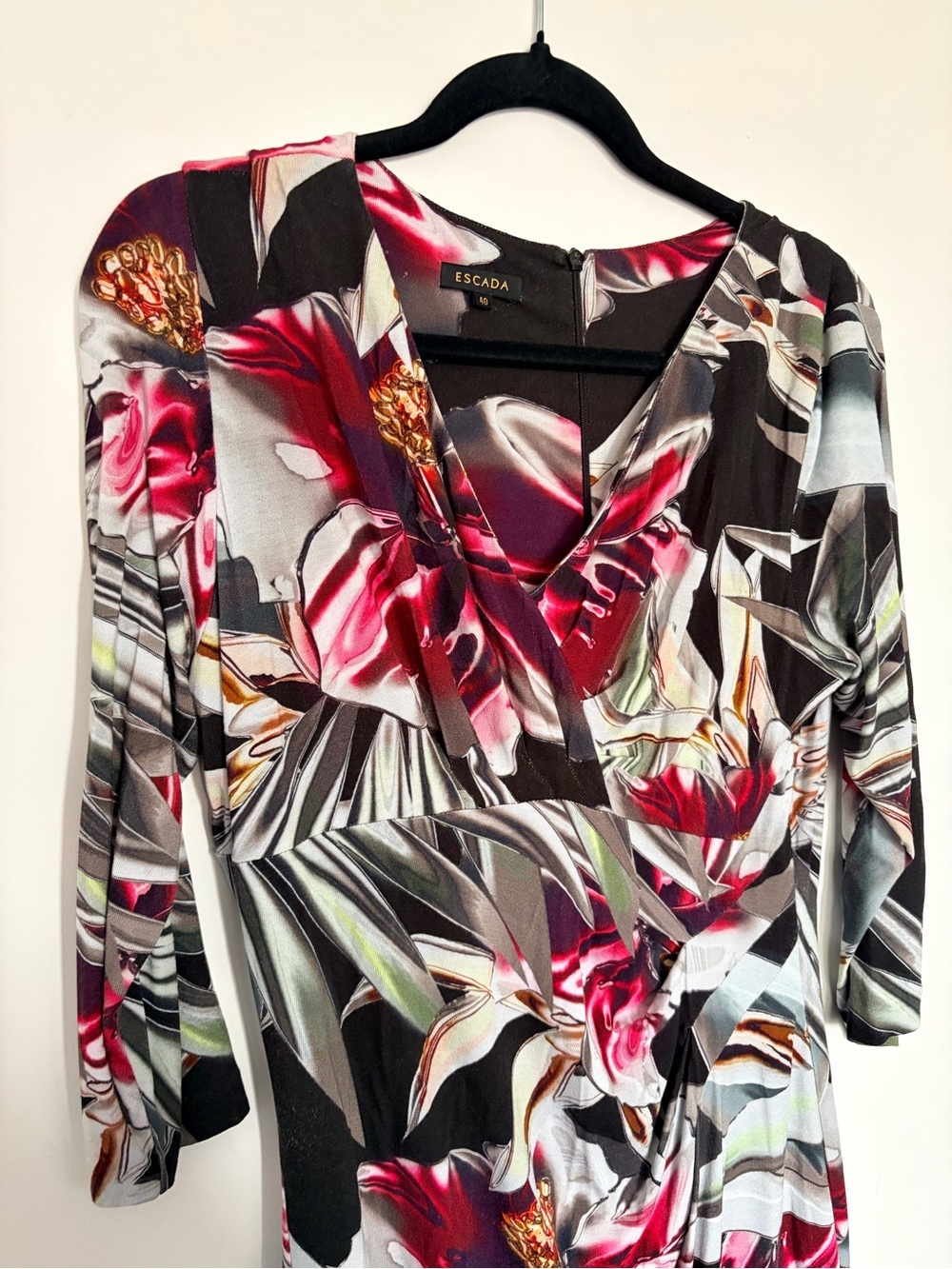 ESCADA Fantasy Manresa Stretchy Mid-length Dress - 40 - Picture 2 of 8